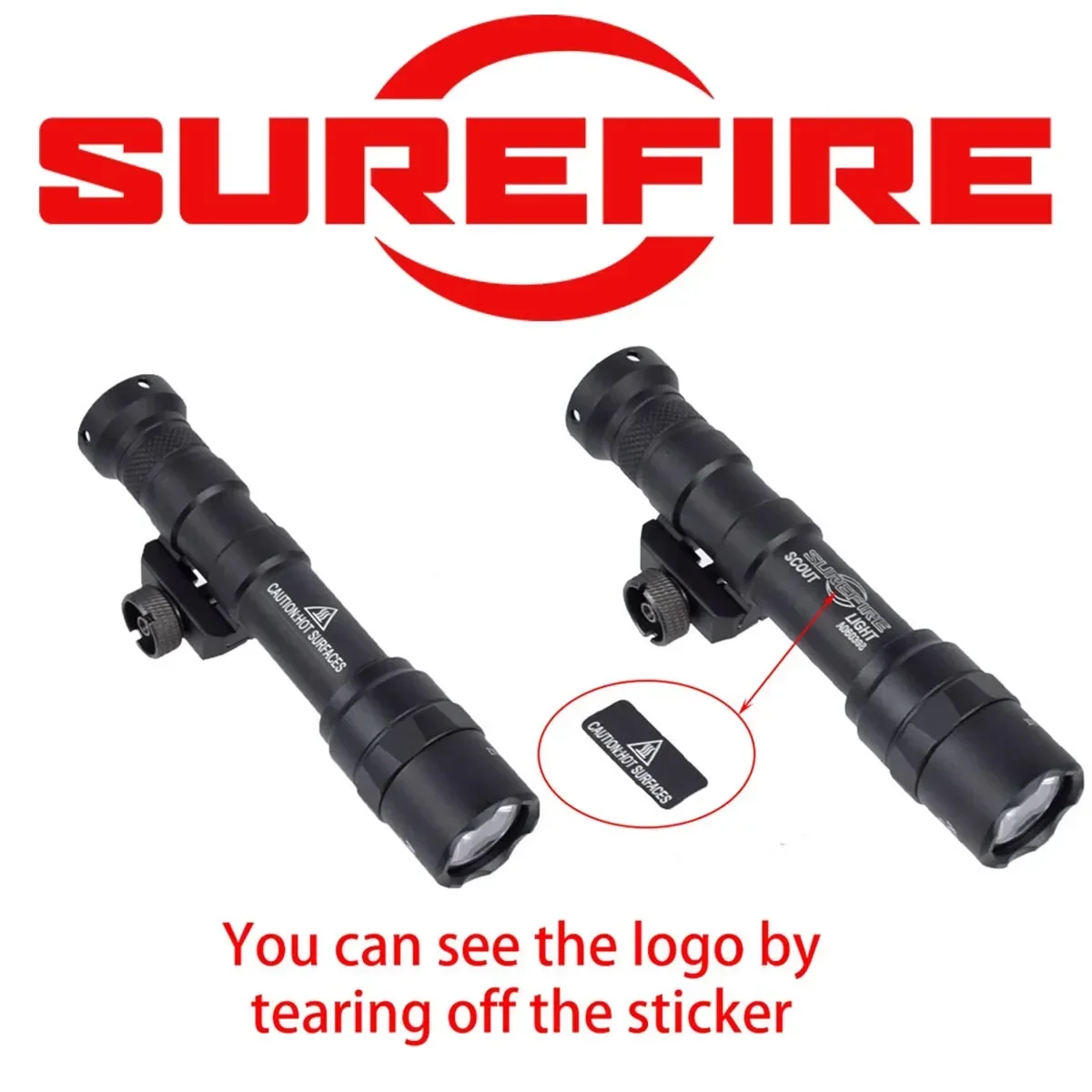 Тактический SureFire LOGO M600C M600 M600V M300 M300V Scout Light Страйкбольный фонарик для оружия