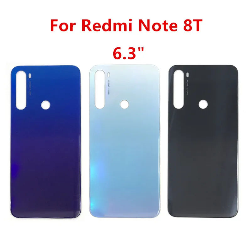 Задняя крышка аккумулятора Note8T для Xiaomi Redmi Note 8T задний корпус стеклянный чехол