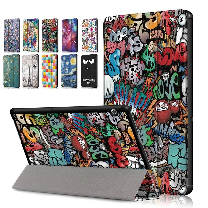 

Ультра тонкий кожаный чехол для Huawei MediaPad T5 AGS2-W09/L09/L03/W19 10,1 "планшетный Стенд кожаный чехол для Huawei mediapad T5 10 Чехол