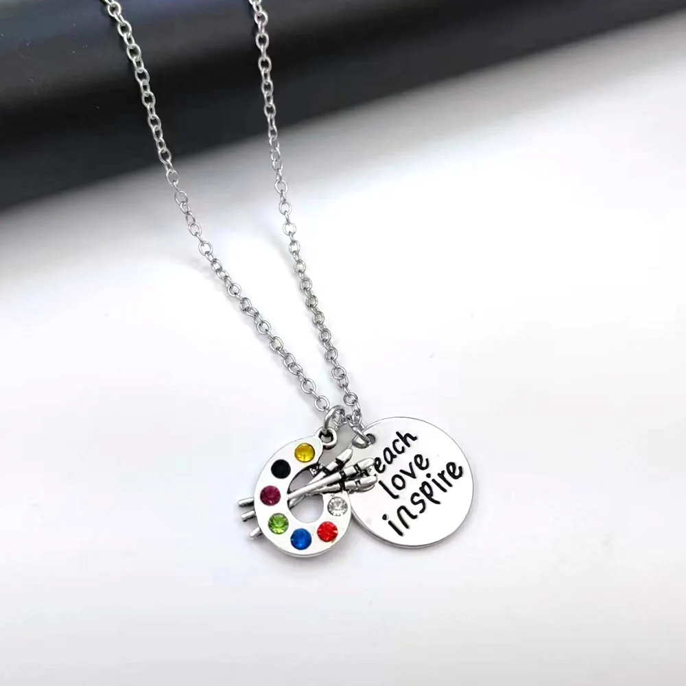 Научить любовь вдохновлять Учительская Ювелирная палитра художественная