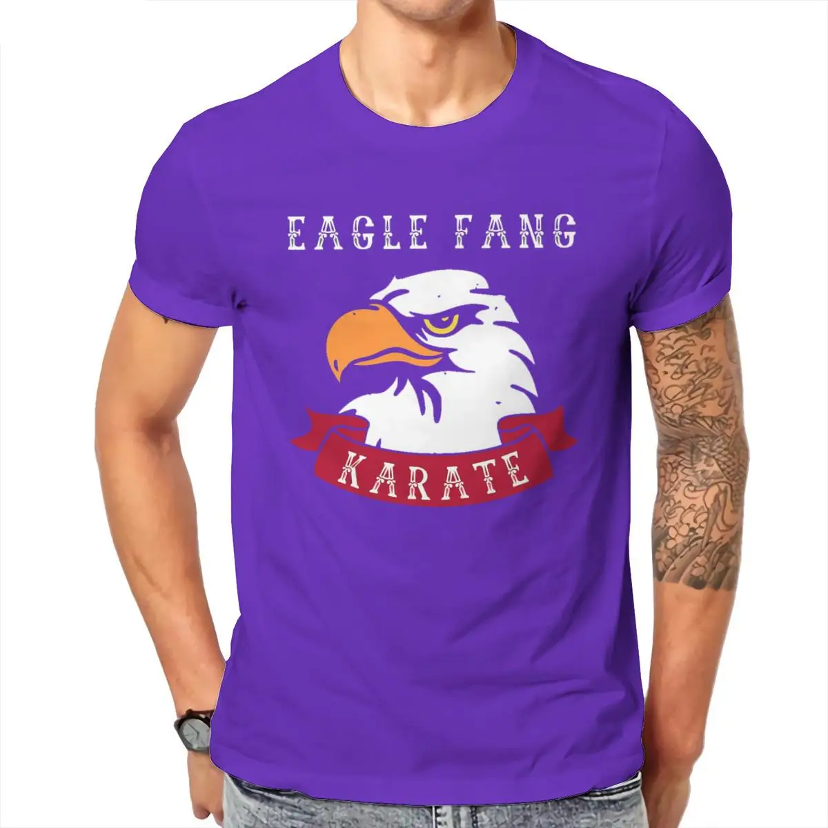 

Wholesale the eagle fang Essentials Printing RoundCollar Unisex Tees 124633