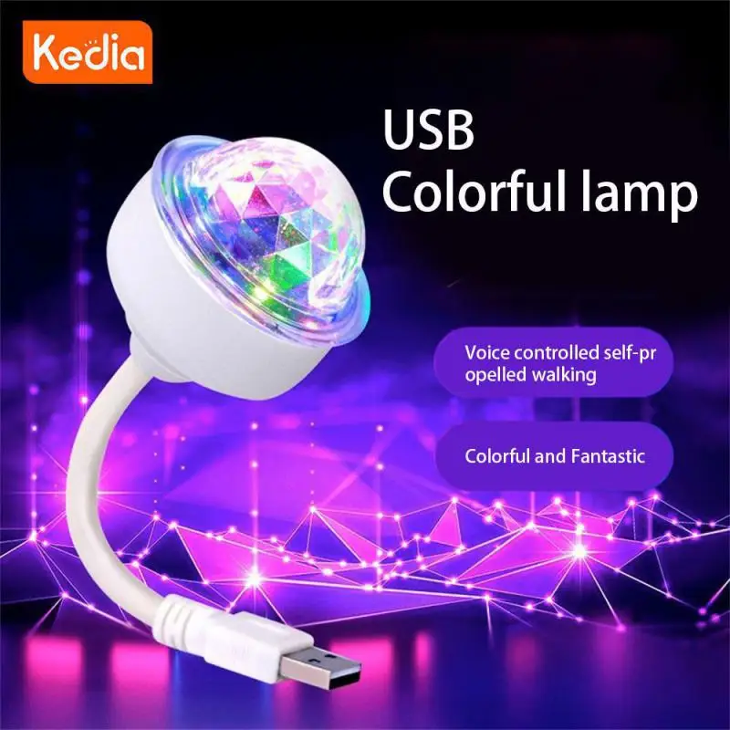 

Various Lights Crystal Ball Disco Light Voice Control Led Car Projector Lamp Disco Ball Christmas Party Decoration Lights Mini