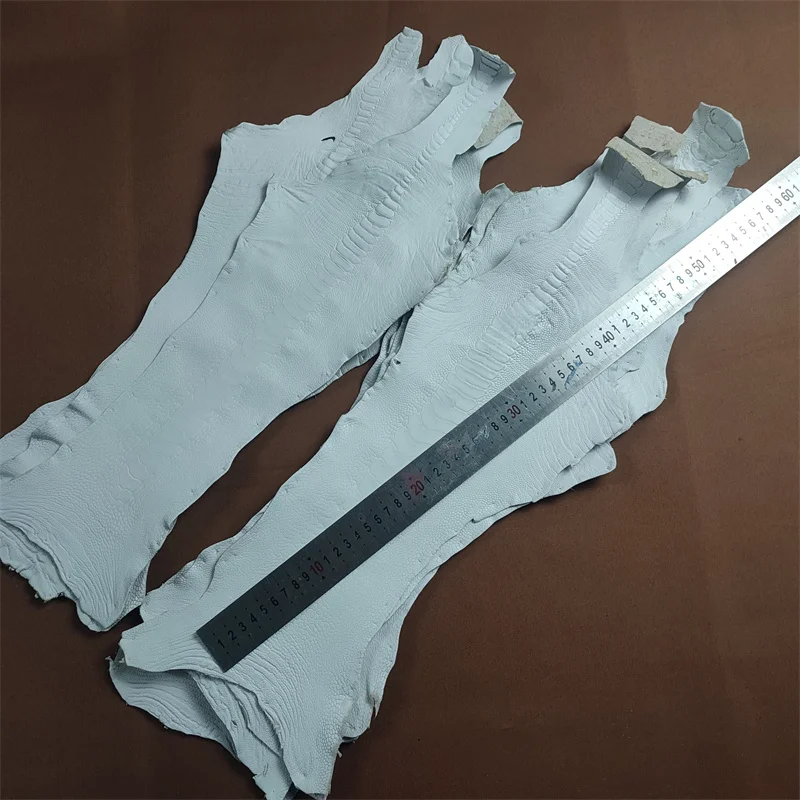 

Натуральная кожа страусиных ног для кошелька, ремешки для часов, обувь, ремни, 1 шт., 55-60 см