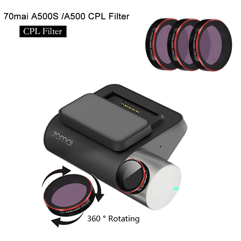 Фильтр для 70mai pro plus + A500s CPL или RC06 фильтр задней камеры Для набор аксессуаров