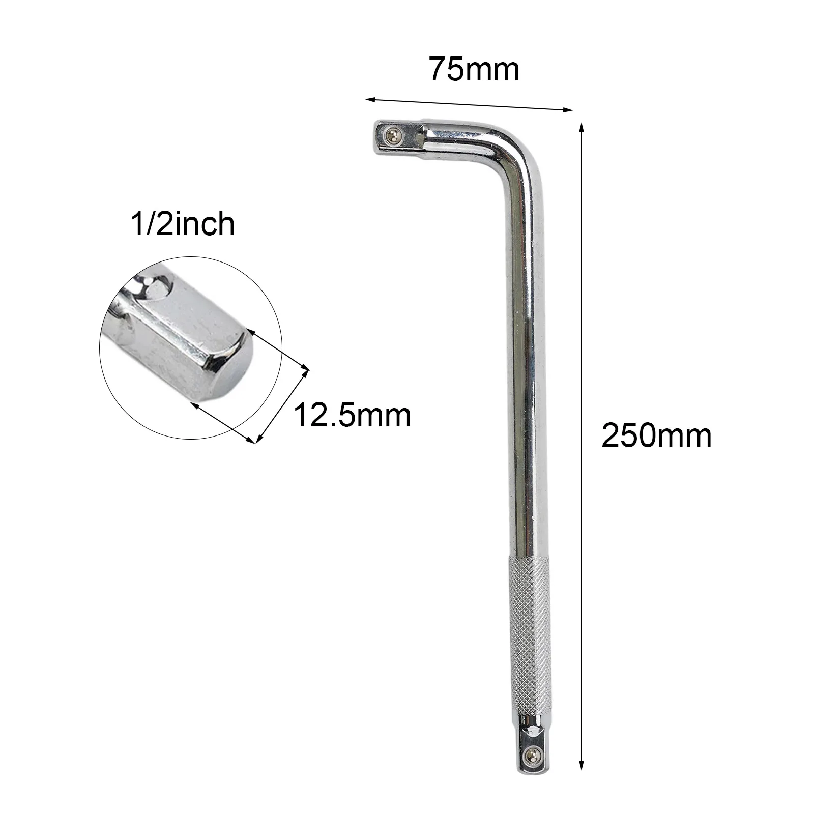 1 шт. L-образный гаечный ключ двухсторонний нескользящий изогнутый стержень 1/4 3/8