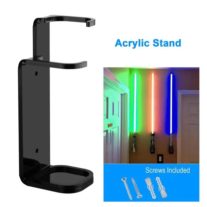 

Acrylic Clear Light Wall Mount Swords Stand Holder Storage Rack Lightsaber Display Stand For Swords Light Saber Dropshipping