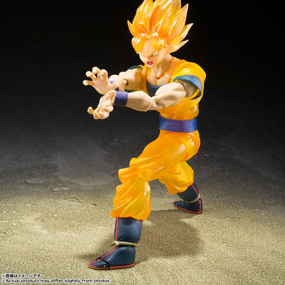 Оригинальный Bandai Dragon Ball Z TAMASHII NATIONS STORE S.H.Figuarts Super Saiyan Son Goku коллекция моделей