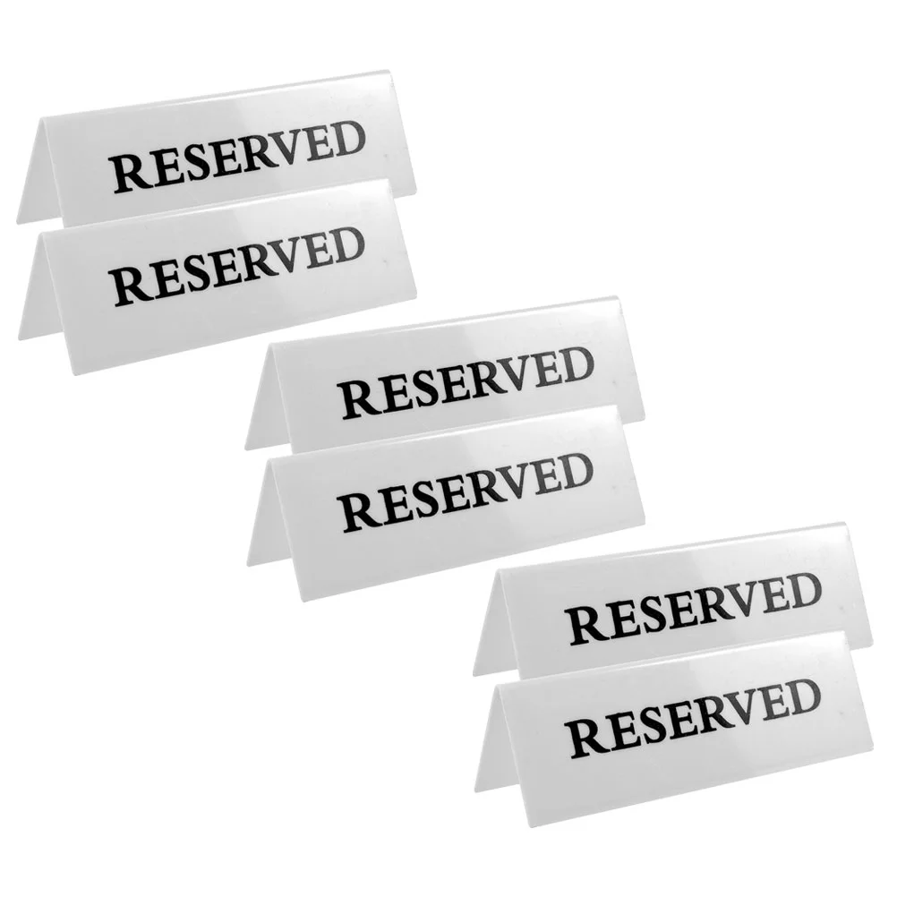 

Restaurant Reserved Table Signs Tables Seating Wedding Reservation Conference Room Dining