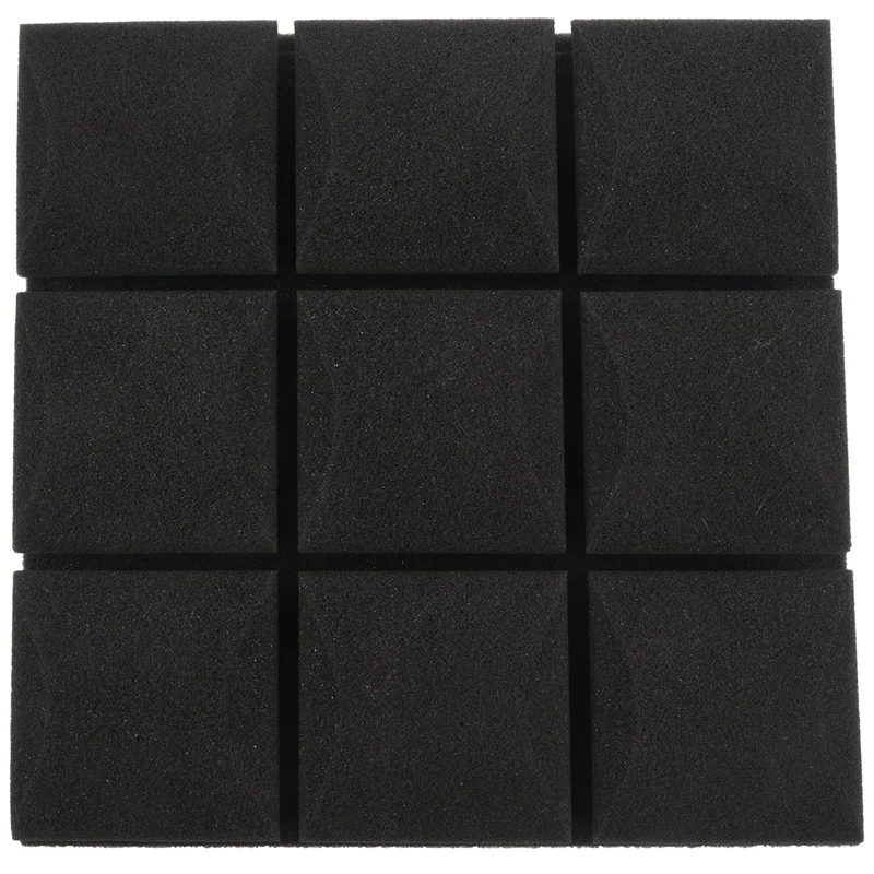 

Настенные стикеры 25x25x5 см, практичная акустическая панель из пены, Звукопоглощающая губка, студия, Ktv, гостиная, бар, звукоизоляционный соль