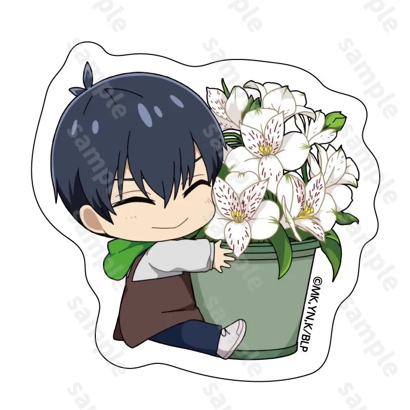 Фото Мини Blue Lock Flower Shop Seishiro Nagi Акриловая подставка Аниме Периферийные устройства Meguru Bachira Q Статуя Hiori Yoichi Isagi №5
