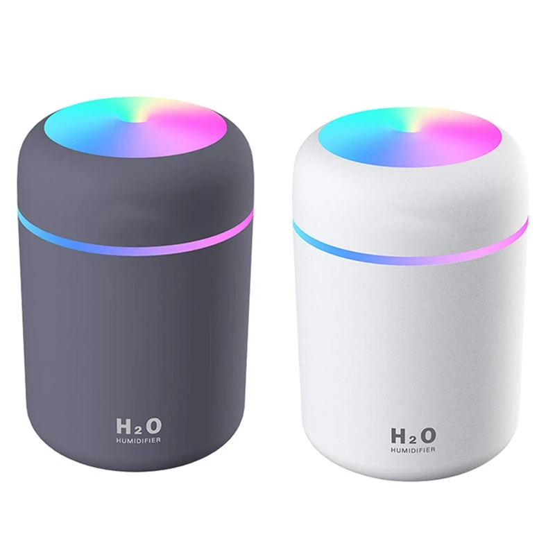 

HAEGER Colorful Cool Mini Air Humidifier, USB Desktop Air Humidifier For Office, Bedroom Etc. (With 6 Spare Cotton Swabs)