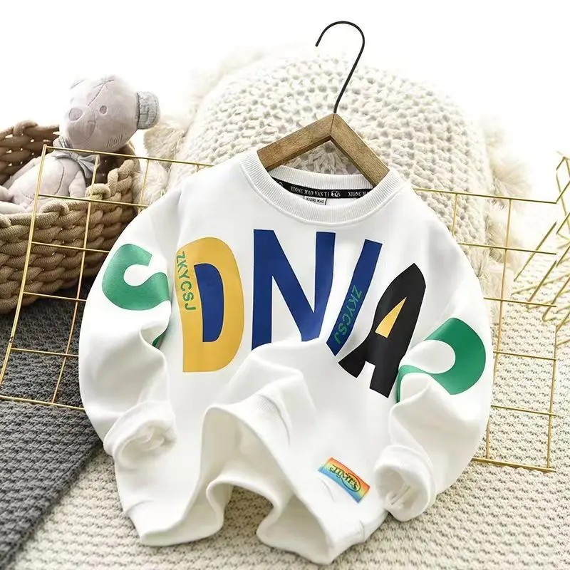 Boys Sweater 2023 New Spring Wear Korean Edition Contrast Color Medium Big Boys Foreign Style Childrens Top Childrens Clothing