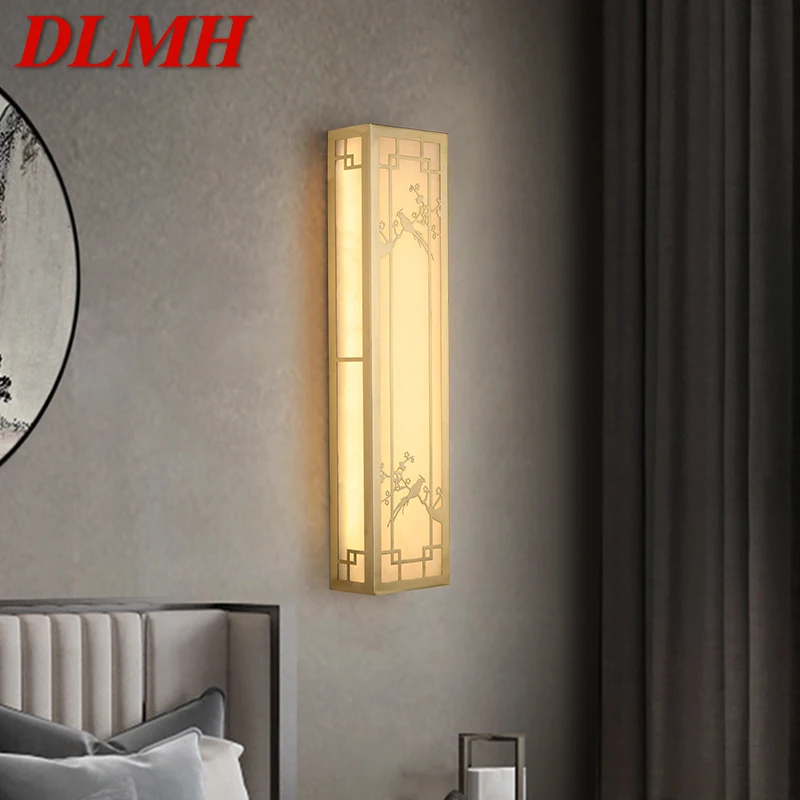 

DLMH Brass Wall светильник Modern Luxury Marble светодиодный внутренний Декор для дома, спальни, гостиной, коридора