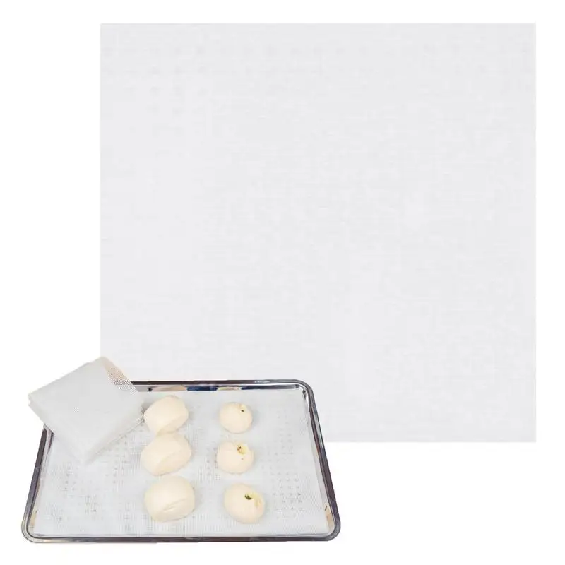 

Square Silicone Steamer Mesh Pad Nonstick Round Shape Dumplings Baking Mat Kitchen Tools For Kitchen Supplies