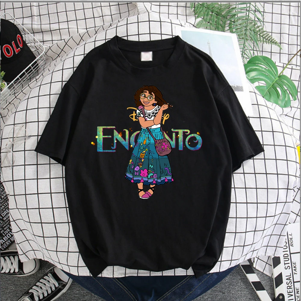

Disney Encanto Mirabel Women Fashion T Shirt Female Charm Cartoon Summer Tee Shirt Adult Loose Short Sleeve Tops Ladies Clothes
