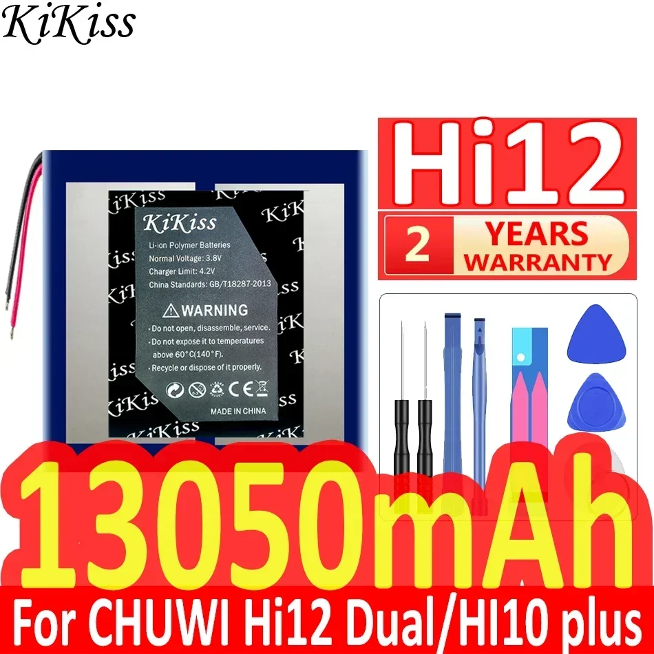 Аккумулятор KiKiss 13050 мАч Hi 12 для CHUWI Hi12 Dual System 64G Chuwi HI10 Plus HI10Plus CWI527 CW1527 10 8 дюйма