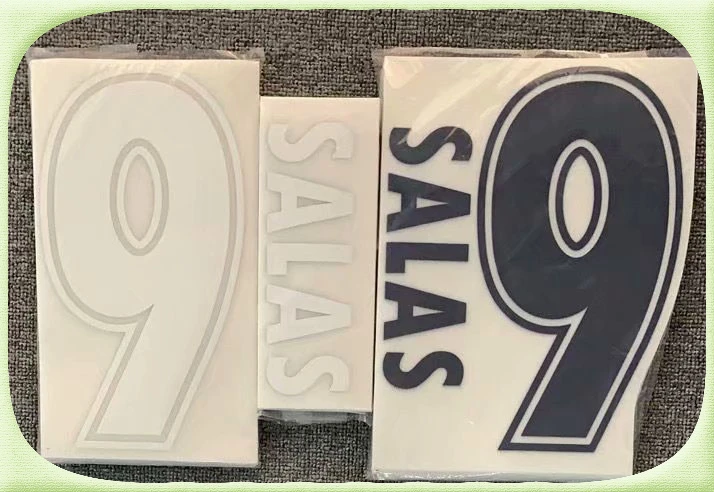 

1999-2000 #9 SALAS Nameset Printing Soccer Badge appliques iron on patches