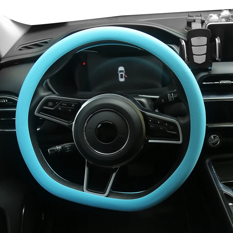 

Universal Solid Color Anti-slip Silicone Car Steering Wheel Protective Cover Practical Non-slip Car Steering Wheel Cover Silicon