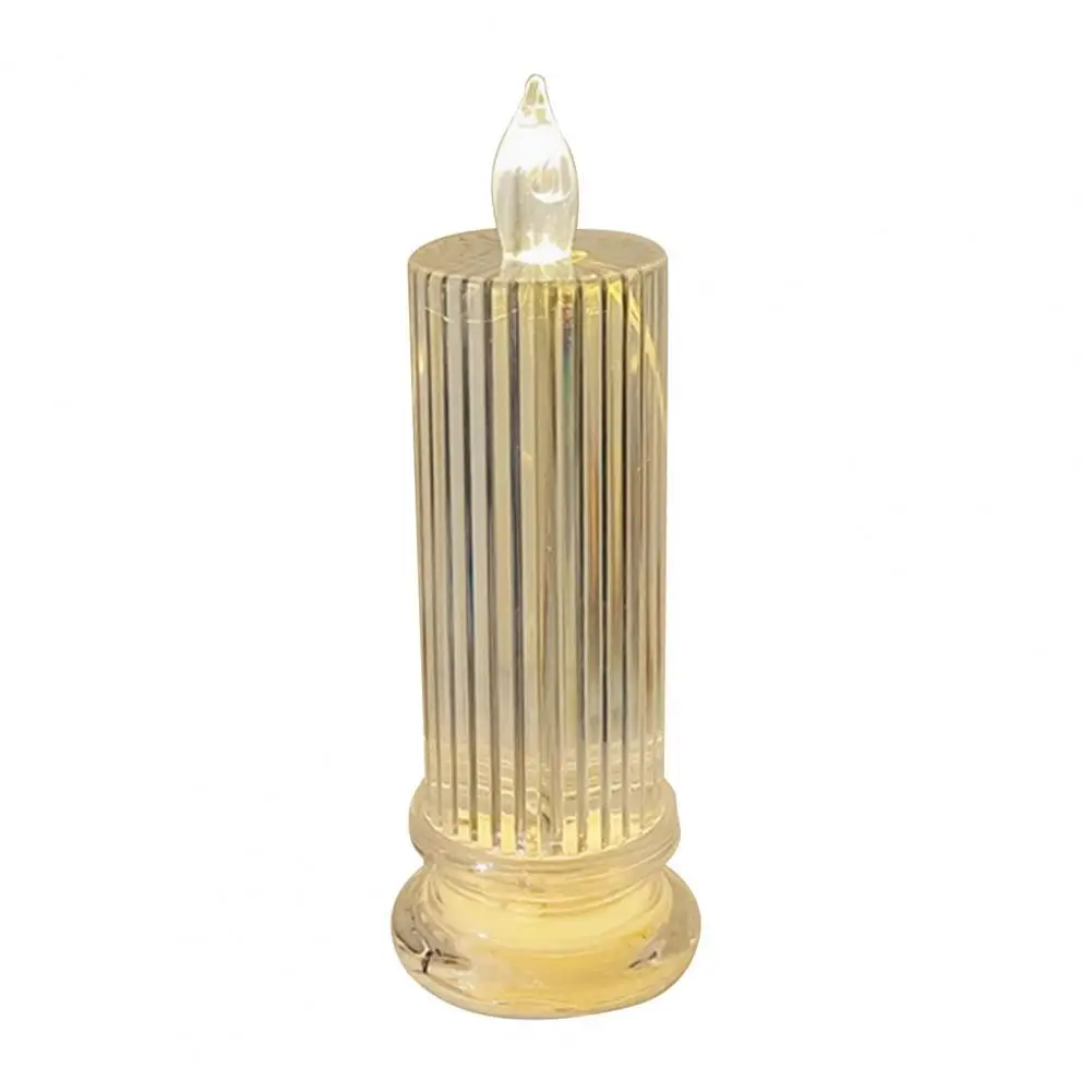 

LED Candle Realistic Looking Reusable Plastic Mini Candle Lamp Tealight Night Lights for Home