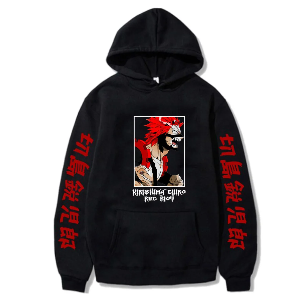 

Kirishima Eijir Red Riot Hoodies My Hero Academia Hoody