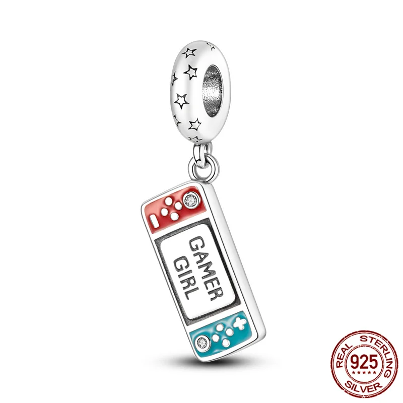 

Genuine 925 Sterling Silver Game Girl beaded Beads Fit Original pandora Bracelet&Bangle For Women Birthday Fashion Jewelr