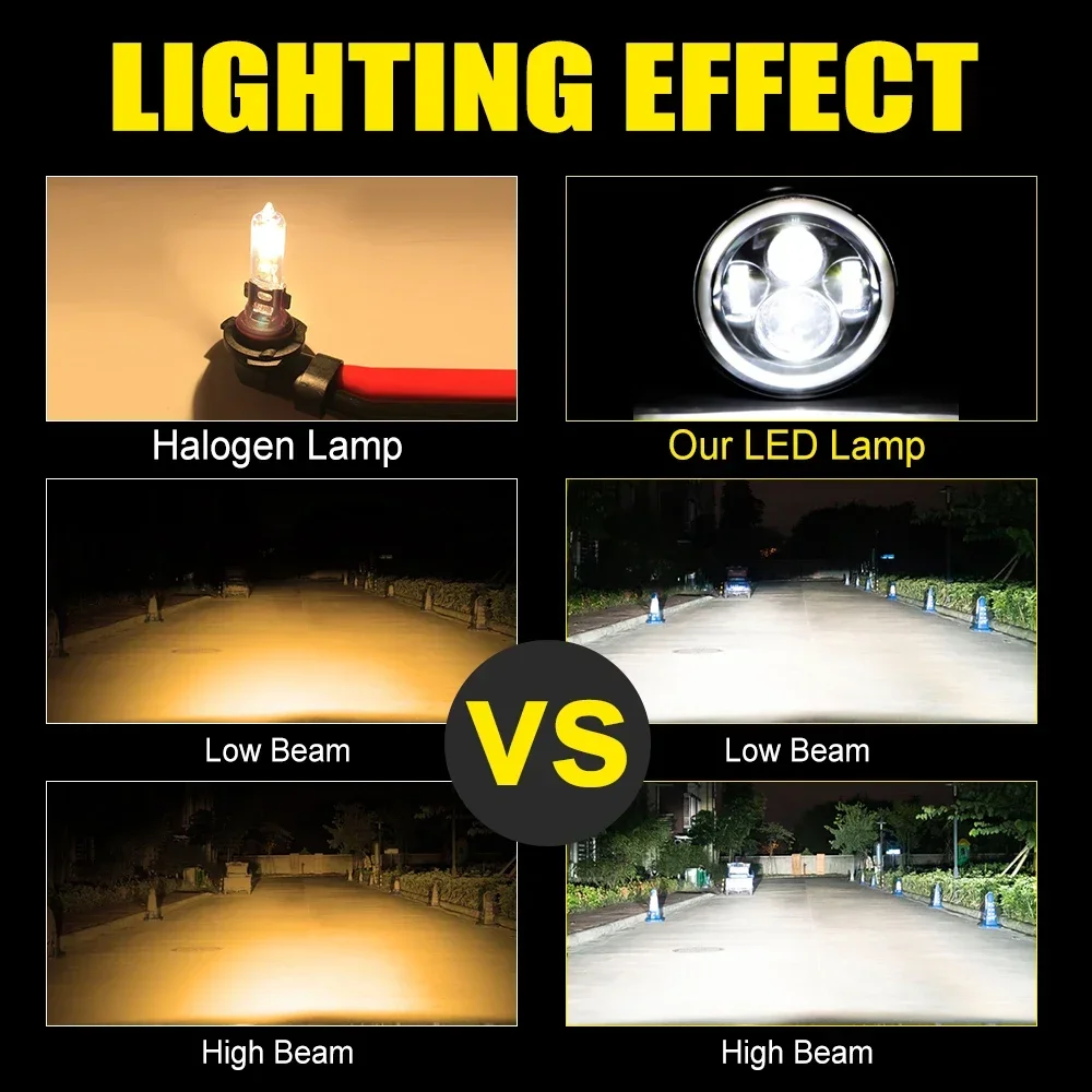 Высококачественные модифицированные автомобильные фонари для мотоцикла Wrangler SUV