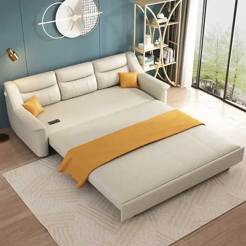 Многофункциональный тканевый диван-кровать Yishe складное хранилище двойного