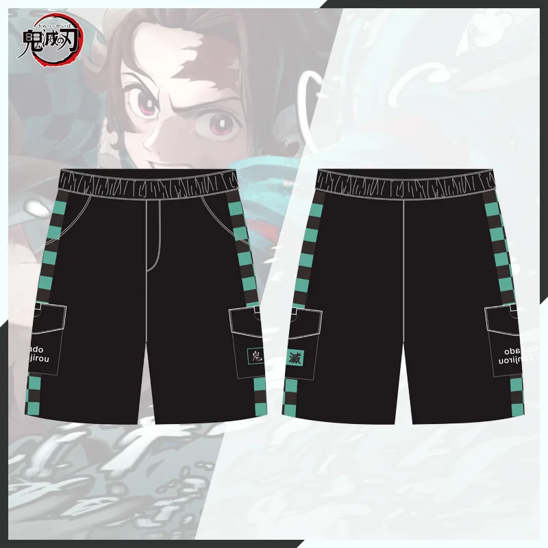 

Demon Slayer Kimetsu No Yaiba Short Pants Men's Anime 3D Print Beach Shorts Harajuku Streetwear Male Board Shorts Kids Trousers
