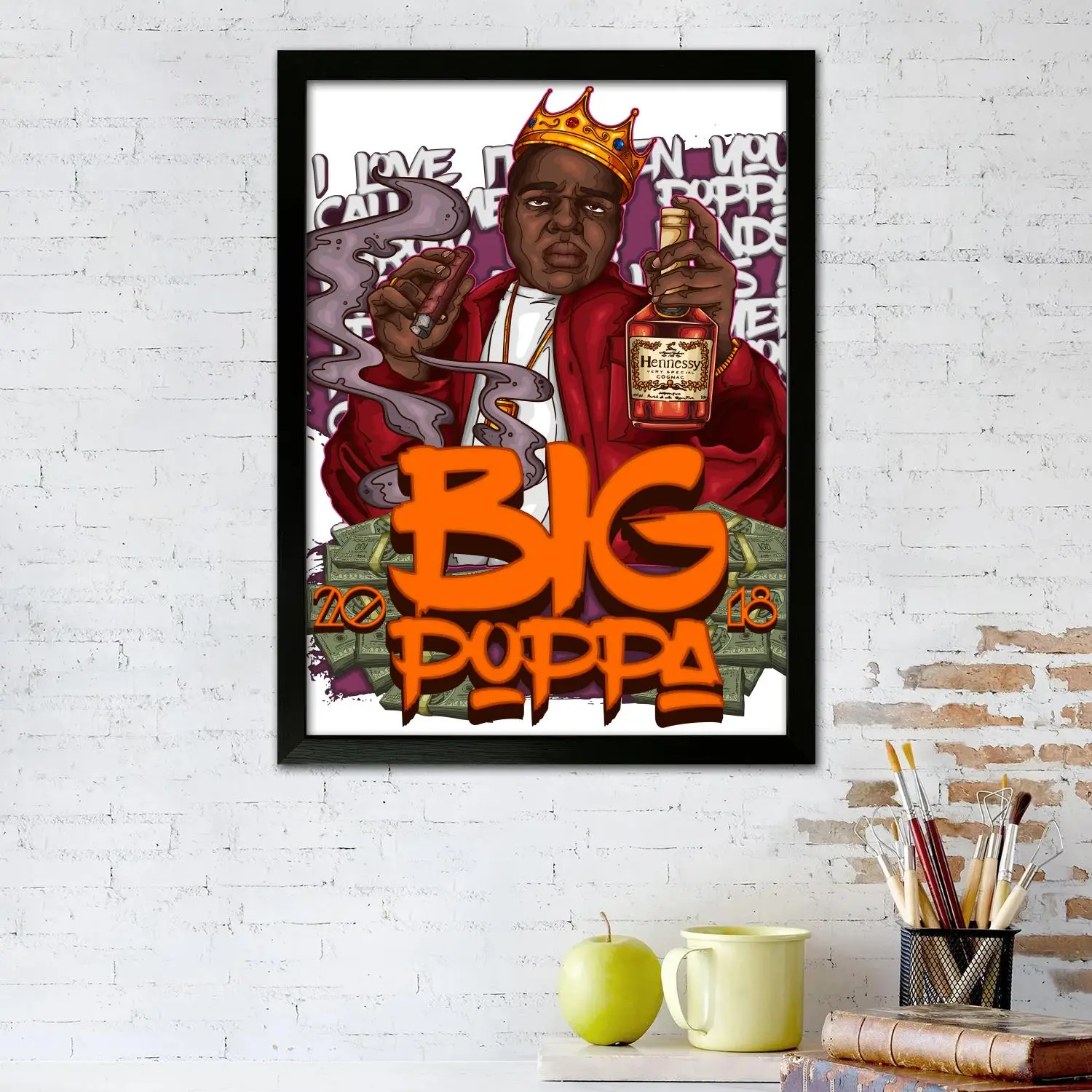 Biggie Notorious Big B.I.G холст художественный постер настенная художественная картина с