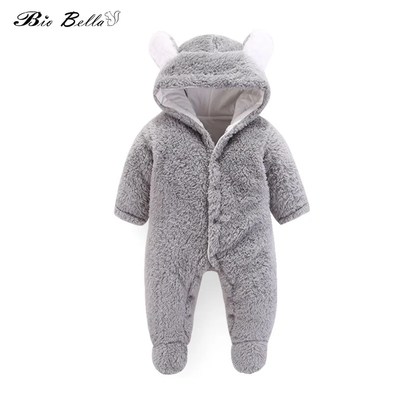 

Cute Rabbit Ear Hooded Baby Rompers for Babies Boys Girls Clothes Winter Newborn Clothing Jumpsuit Infant Costume Baby Outfits