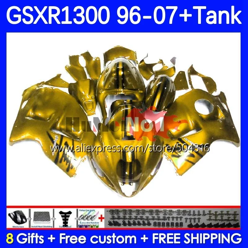 

Hayabusa для SUZUKI GSXR-1300 GSXR 1300 CC 27No.168 золотой глянцевый GSXR1300 1996 1997 1998 1999 2000 2001 02 03 04 05 06 07 обтекатель