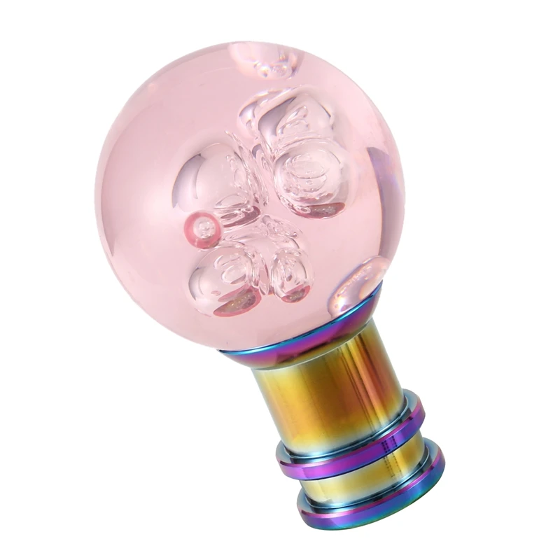 Универсальная ручка переключения передач акриловая прозрачная розовая