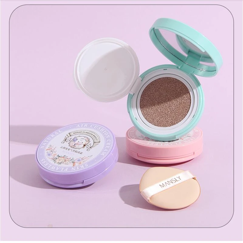 

Cute Cartoon Air Cushion BB Cream Oil-Control Moisturizing Long Lasting Matte Concealer Foundation Waterproof Base Makeup