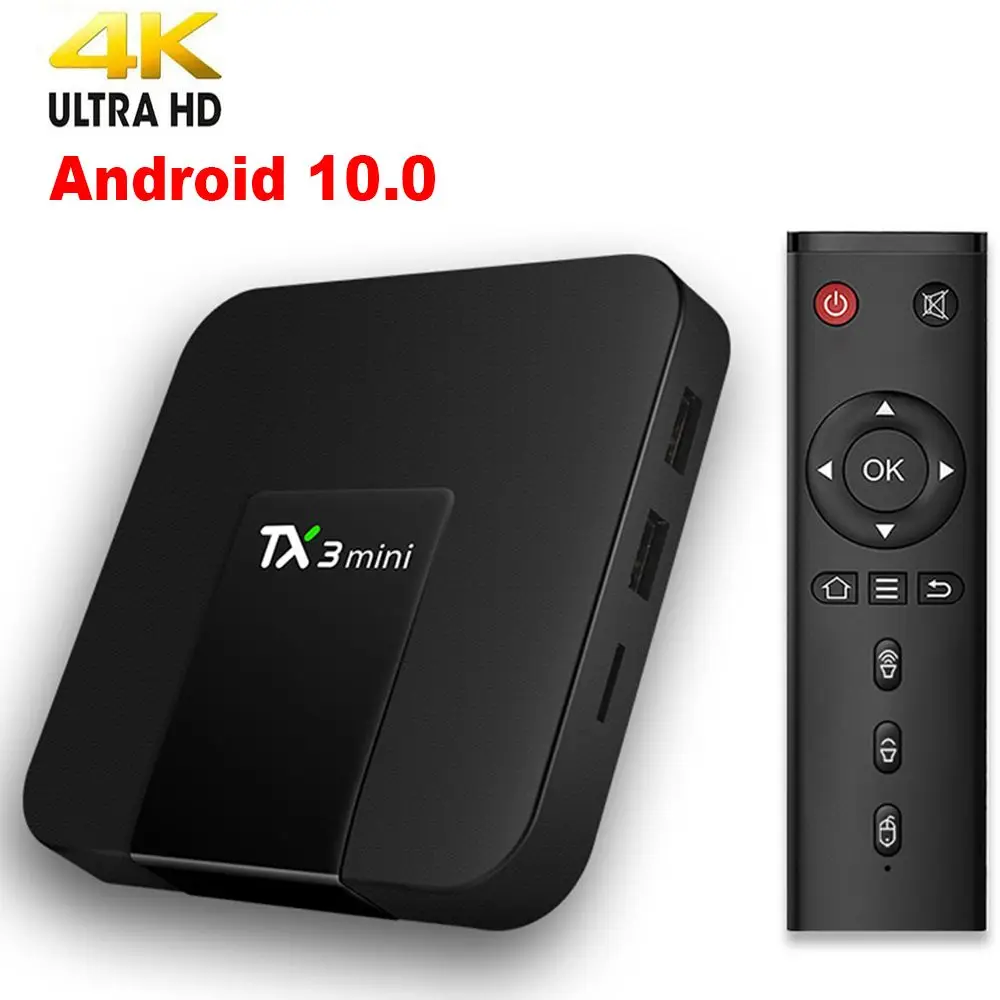 Мини-приставка TX3 RK3228A 4K Android 10 0 2 4 ГГц Wi-Fi | Электроника