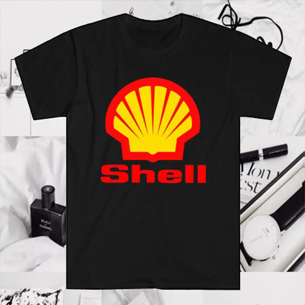 

Мужская черная футболка с логотипом Shell размером от S до 5Xl