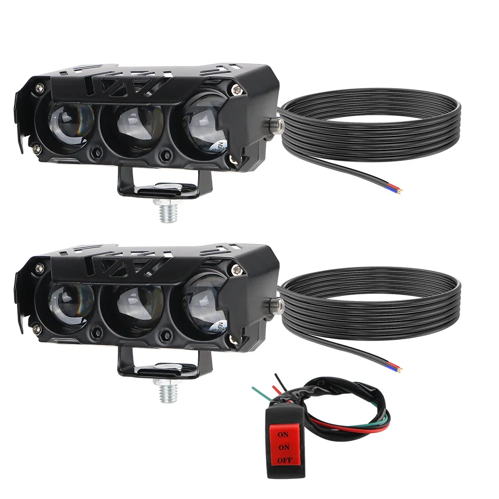 

8-85 В прожекторы для мотоциклов, противотуманные фары, светодиодные линзы, дальний ближний свет, рабочие прожекторы, индикатор скутеров, автомобильное освещение