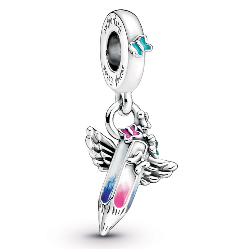 

Original Dreams Of The Future Crayon Dangle Pendant Bead Fit 925 Sterling Silver Charm Europe Bracelet Bangle Diy Jewelry