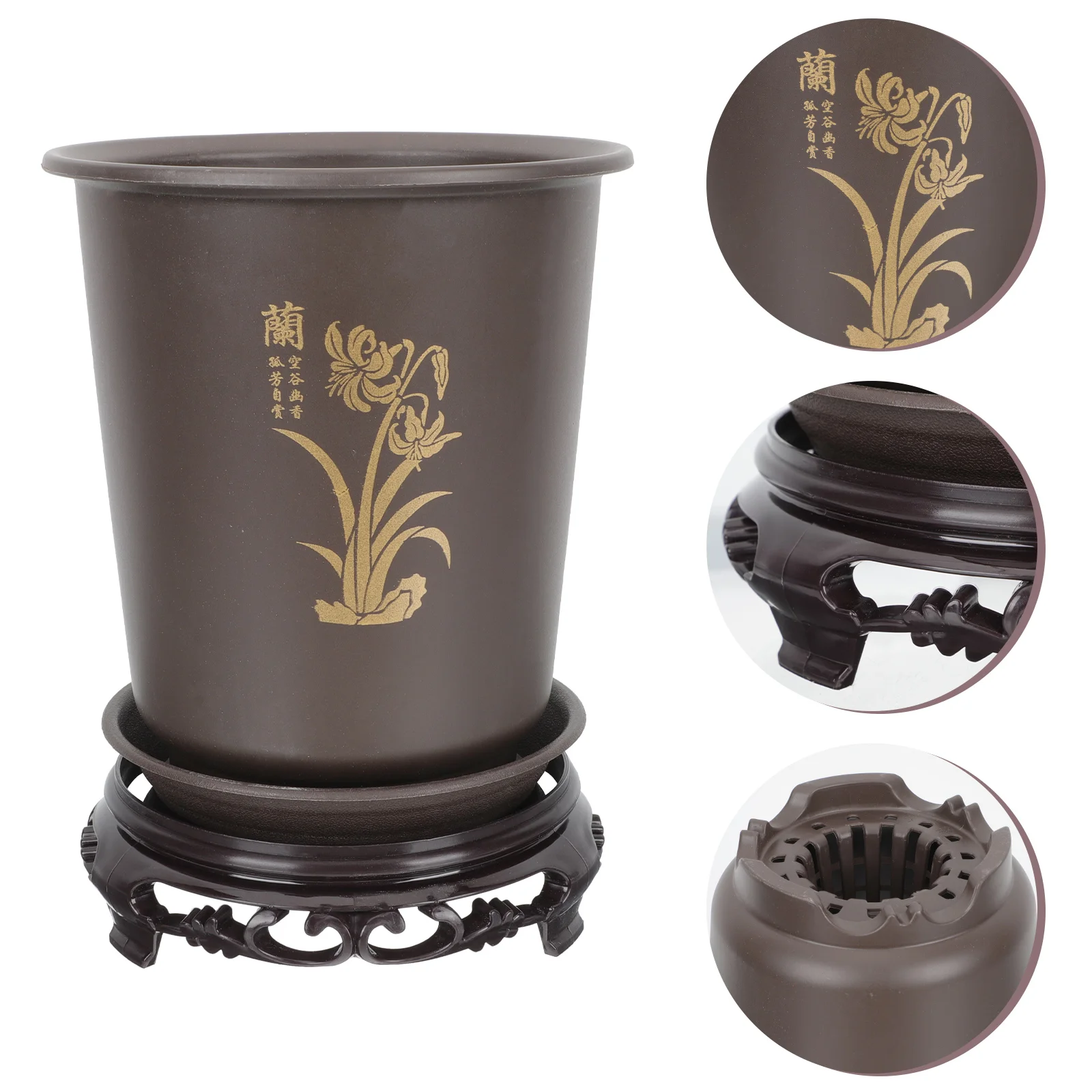 

Pot Pots Planter Flower Orchid Succulent Bonsaivaseholes Container Ceramiccactus Outdoor Bucket Nursery Decorative Training