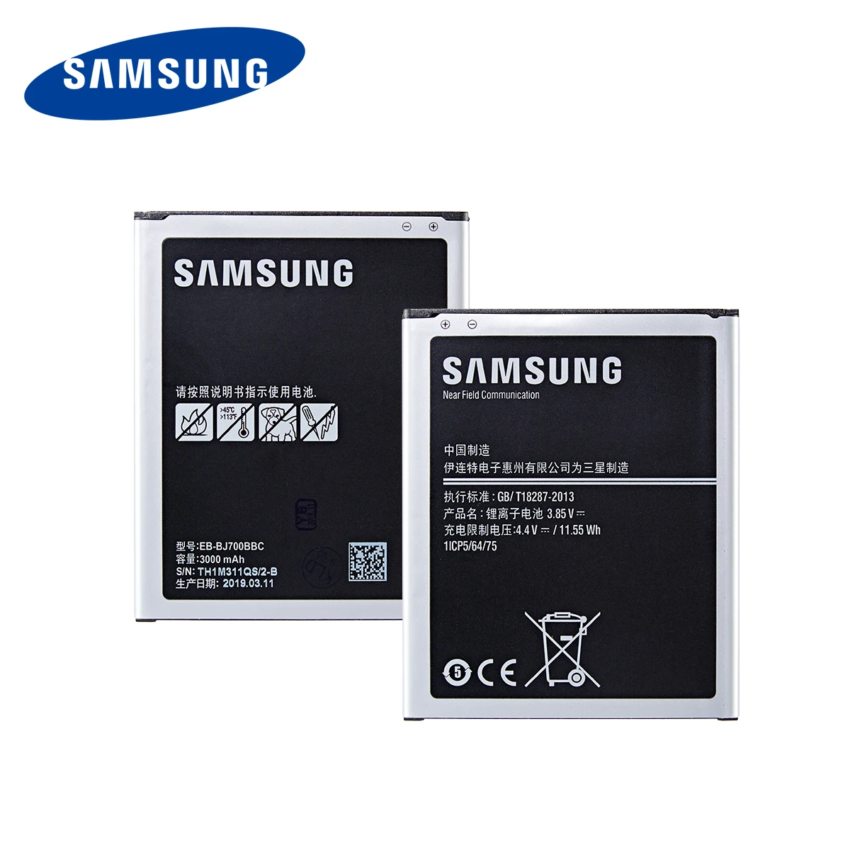 Оригинальная фотобатарея SAMSUNG 3000 мАч для Samsung Galaxy J7 2015 J4 2018 J7000 J7009 J7008 J701F J700F NFC |