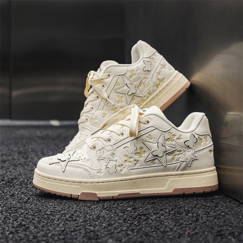 2024 новые удобные туфли со звездами-бабочками мужские и женские классические