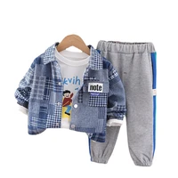 new autumn baby clothes children girls boys fashion coat t shirt pants 3pcssets toddler casual costume infant kids tracksuits