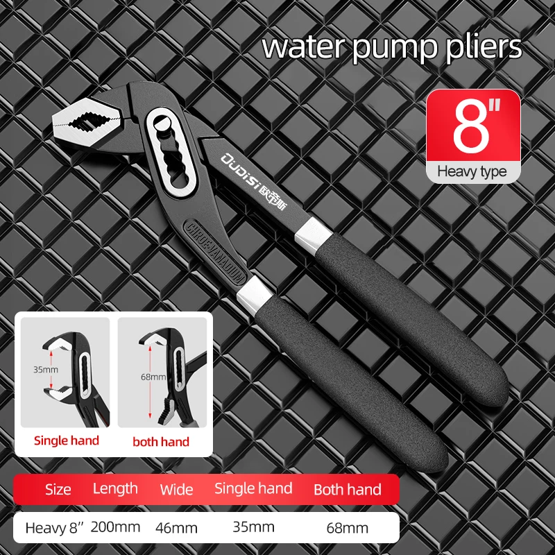 

Регулируемый трубный ключ DTBD из углеродистой стали 8/10/12 дюймов