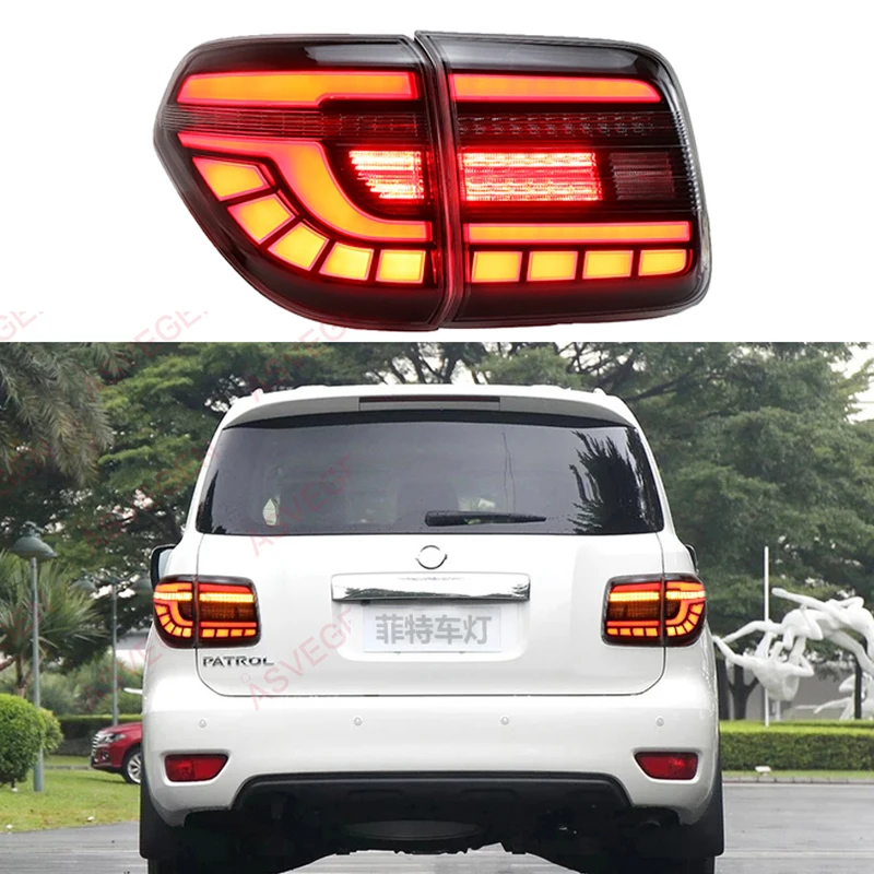 

LED Car Taillight Tail Lamp For Nissan Patrol Y62 2012-2019 Brake Reversing Reverse Rear Back Turn Signal Light