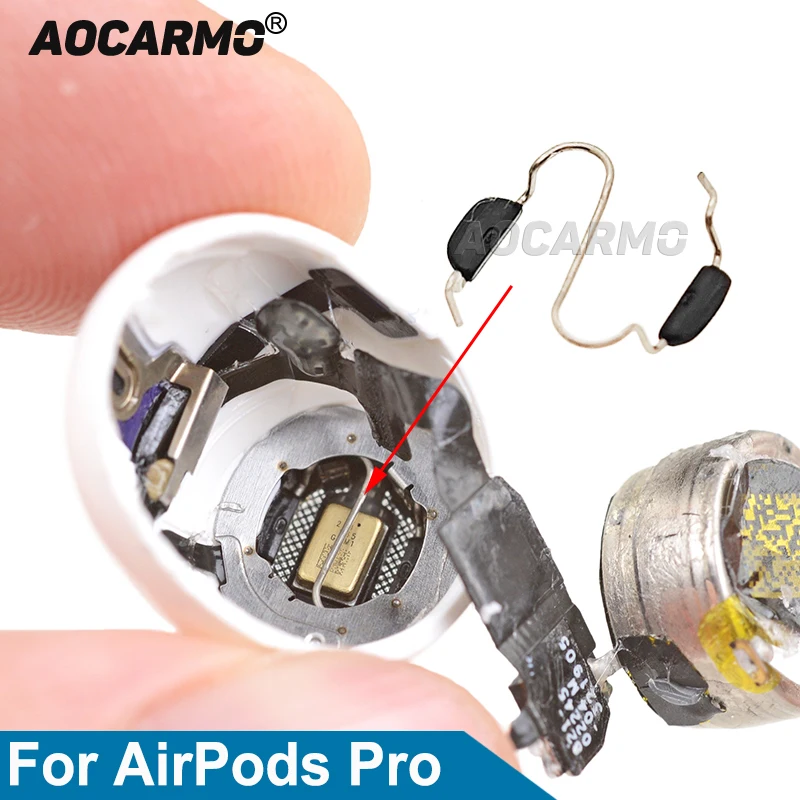 

Aocamo 2 пружинные зажимы для снижения шума Устройства для AirPods Pro Микрофонные пряжки Замена деталей
