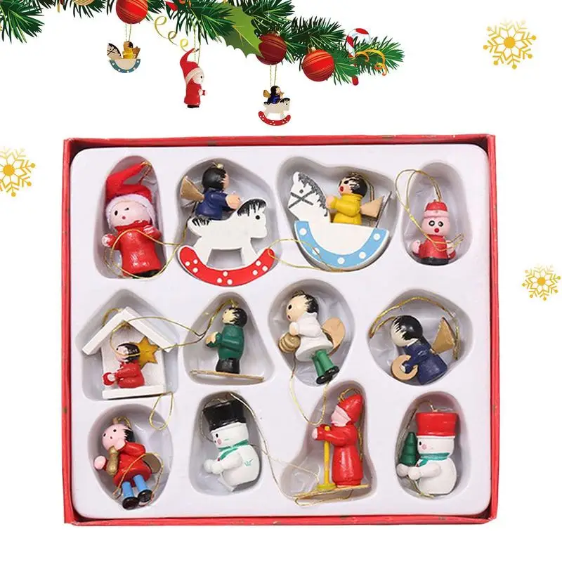 

Деревянные новогодние украшения