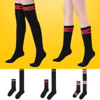 solid color japanese korean striped college stockings cute womens knee socks funny hip hop skateboard high top sports sockings