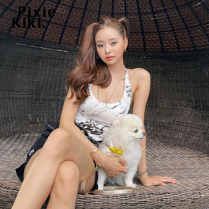 

PixieKiki 2022 Летняя Сексуальная майка с открытой спиной Y2k уличная одежда женская модная Женская Клубная одежда