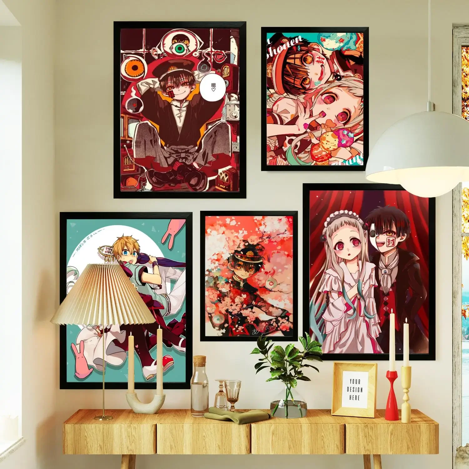 Туалет в переплете Ханако кун печать плакатов настенная живопись на холсте