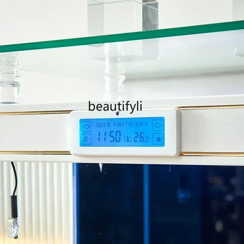 Легкий роскошный квадратный напольный фильтр сзади аквариум для гостиной супер