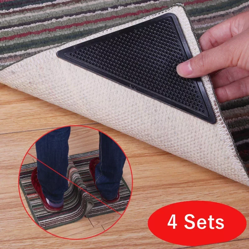 

Reusable Washable Floor Grip Slip Sticker Anti Skid Rug Non Slip Bathroom Rug Removable Strong Adhesive Stopper Tape Sticker